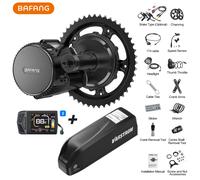 Kit de conversion de vélo électrique BAFANG avec moteur central 1000W 750W 500W 250W 350W BBSHD BBS02B BBS01B M615 M325 M215 44T 48V500W 16Ah Hailong Battery