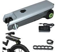 Kit de conversion de vélo électrique, booster de vélo avec 6 adaptateurs de tige de selle et 1 pince, vitesse maximale 25 km/h, pour routes urbaines et gravières, convient aux vélos de route et de