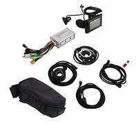 Kit de conversion de vélo électrique Contrôleur 17A avec panneau d'affichage LCD SW900 Capteur de mise hors tension d'accélérateur 130X pour moteurs 250W 350W 24V 36V 48V DIY Vélo