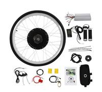 Kit de conversion de vélo électrique de 26 pouces, 48 V 1000 W pour roue arrière de vélo électrique, 50 km/h, 45 N·m, avec contrôleur double mode, écran LCD, volant d'inertie 7 vitesses,