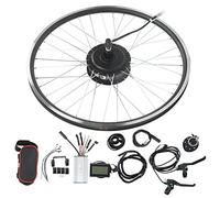 Kit de conversion de vélo électrique HoseOnfn 48V 500W, pour un kit de moteur de moyeu de cassette à roue arrière avec contrôleur 11A et panneau LCD3 pour la conversion de vélo (24 Zoll)