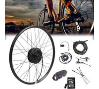 Kit De Conversion De Vélo électrique Moteur 36v 250w, 16 » 20 » 24 » 26 » 27.5 » 28 » 29 » 700c avec écran LCD, Kit De Conversion pour Roue Arrière Roue Avant, 16inch, 48V