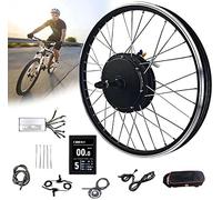 Kit de conversion de vélo électrique, moteur de roue arrière avec affichage, convertit les vélos en vélos électriques pour les trajets et l'utilisation hors route