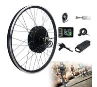 Kit De Conversion De Vélo, Roue Avant Électrique 48V 1000W 1500W Moyeu Brushless, E-avec Affichage, Contrôleur Intelligent Et Système Pas