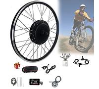 Kit de Conversion de vélo, vélo électrique 48V 1500W Moteur de moyeu de Roue Avant 20 « / 24 » / 26 « / 27,5 » / 28 » / 29 » / 700C E-avec écran, 28 »