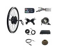 Kit de Conversion de vélo Vélo électrique, Moteur de moyeu sans balais électrique 36V 350W 16-29 Pouces 28-30Km/h Frein à Disque V