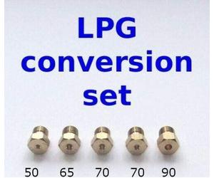 Kit de conversion d'injecteur à gaz 5 brûleurs LPG 0,50 0,65 0,70 0,70 0,90