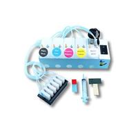 Kit de Conversion DTF XP15000, système d'encre Compatible avec réservoir Blanc Epson XP-15000, avec Adaptateur de collecteur de tête d'impression, Amortisseur XP 15000 CISS(EU -Plug)