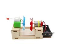 Kit de conversion du vent en électricité, jouet éducatif, décoration en bois, kit d'expérimentation scientifique à faire soi-même