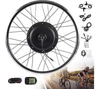 Kit de conversion E-Bike roue libre roue arrière pour pneus de vélo 20"/ 24" / 26"/ 27,5" / 28"/ 29" / 700C Kit de conversion Ebike Kit de conversion de vélo électrique E Bike 48V/250W-27.5inch