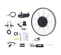Kit de conversion Ebike 48 V 1000 W 28 pouces 29 pouces kit de conversion vélo électrique avec écran LCD, contrôleur intégré, PAS (roue avant, 48 V, 1000 W)