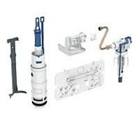 Kit de conversion Geberit pour chasse double 240515005 avec robinet de remplissage type 383, pour réservoir encastré type 110.800 (1988-1997)