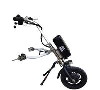 Kit de conversion pour fauteuil roulant électrique avec contrôle à 3 vitesses, éclairage avant et système d'amortisseur pour une mobilité accrue et des voyages longue distance