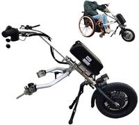 Kit de conversion pour fauteuil roulant électrique, moteur 500 W, batterie 48 V 17 Ah, portée de 70 km, roues de 12", écran LCD