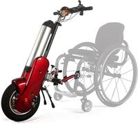 Kit de conversion pour vélo à main électrique 400 W avec dispositif de traction pour fauteuil roulant, traction, fixation pour vélo à main, roues de 12 pouces, batterie lithium 36 V/15 Ah