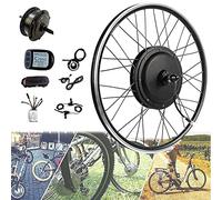 Kit de Conversion pour vélo électrique 20"/ 24" / 26"/ 27,5" / 28"/ 29" / 700c Roue Avant 36V 250W/V350W/500W Vélo électrique avec écran KT-LCD5, 36V500W-26