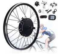 Kit de Conversion pour vélo électrique 20"/24"/26"/27,5"/28"/29"/700C, Roue Avant électrique, entraînement Direct Haute Vitesse, contrôleur électrique avec écran KT-LCD5, 48 V, 1 0