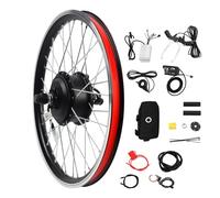 Kit de conversion pour vélo électrique 20" 36 V 250 W - Kit de conversion de roue avant avec affichage - Moteur sans balais - Frein à disque / frein V