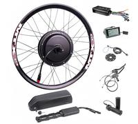 Kit de Conversion pour Vélo Électrique 48 V 20-29 Pouces 2000 W - Kit Roue Arrière 2000 W - Moteur Roue Libre - 7 Vitesses 50 Km/H avec Batterie Lithium 48 V/12,5 Ah 48V/2000w,29"