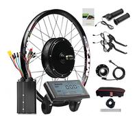 Kit De Conversion pour Vélo Électrique 72 V 3000 W : Moteur De Moyeu Arrière 3000 W pour Vélos À Pattes De Cadre De 135 Mm, avec Contrôleur 3 Modes 80 A, Écran SW900 700C,72V3000W