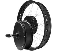 Kit De Conversion pour Vélo Électrique À Gros Pneus 20-24-26", Moteur De Moyeu Avant 48 V 1500 W pour Pattes De Cadre De 135 Mm, Kit De Conversion pour Roue Avant Motrice 48V1500W,24"
