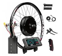 Kit de Conversion pour Vélo Électrique avec Moteur de Moyeu Arrière 72 V 3000 W Moteur de Vélo Électrique, Moyeu de Vélo Électrique avec Contrôleur, Écran UKC1 72V3000W,27.5"