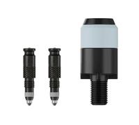 Kit de conversion Schwalbe Clik Valve Presta (obus de valve + adaptateur de pompe) ( Noir et Bleu / 40 mm )