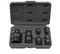 Kit de convertisseur de douilles fiable de 6 pièces conçu pour s'adapter à différentes tailles d'entraînement standard sans compromis (noir)
