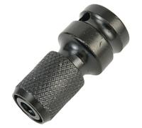 Kit de convertisseur de mandrin de foret à tige hexagonale de 2" à entraînement carré vers 10,2 cm - Adaptateur de clé à douille en acier pour cliquets électriques et pneumatiques, ensemble de 2