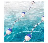 Kit de corde de sécurité et flotteur léger pour pistes de natation, bouée de protection familiale pour une meilleure sécurité et sécurité de la piscine, idéale pour l'entraînement à la natation