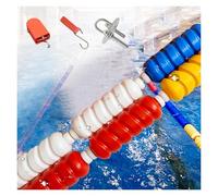 Kit de corde de séparation de ligne de sécurité pour piscine - Corde de visibilité de 6 m avec flotteurs pour une séparation efficace de la profondeur Fil d'acier durable pour une meilleure sécurité