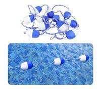 Kit de corde de séparation de sécurité de piscine de qualité supérieure avec flotteurs bicolores, bouées de séparation de couloir de piscine anti-vagues pour piscines publiques et plages, ba