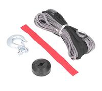 Kit de Corde de treuil avec Crochet à émerillon à Ressort, butée en Caoutchouc, câble de récupération synthétique pour treuil, capacité de Charge de 4 400 Livres, résistant à