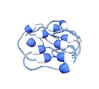 Kit de corde et flotteur de piscine avec 2 crochets en acier inoxydable | Accessoires de séparation flottants de qualité supérieure pour piscines | Idéal pour l'entraînement à la natation et la