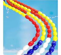 Kit de corde et flotteur de sécurité pour piscine, pour démarcation professionnelle des voies, ligne d'avertissement flottante pour piscine/plage/parc aquatique, délimitation des zones dange