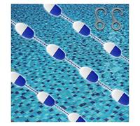 Kit de Corde et Flotteur de sécurité pour Piscine, séparateur de Bassin Profond, Ligne de Couloir de nage de séparation de sécurit