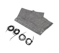 Kit de cordon en tissu de rechange pour chaise de plage - Pour chaise longue - Corde élastique - Housse en nylon imperméable - 160 x 43 cm - Pour réparation de meubles de terrasse - Gris foncé