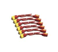 Kit de cordons d'alimentation (6 pièces), verrouillage, C19 à C20, 1,8 m, rouge