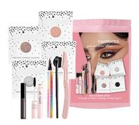 Kit de cosmétiques pour femmes, kit de maquillage portable, 9 pièces Kit de maquillage imperméable étanche à la tache, Cosmétiques débutants de longue durée portables pour les voyages de vacances de r