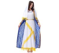 Kit de costumes pour filles | Le kit d'accessoires pour enfants comprend une ceinture, un collier, des robes d'Halloween pour femmes (bleu, taille L)
