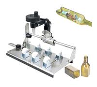 Kit de coupe-bouteille en verre avec lame rotative et base en acier inoxydable pour projets de bricolage