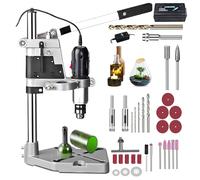Kit de coupe-bouteilles - Outil rotatif multifonction 36 pièces pour couper, percer, poncer et polir les bouteilles de vin, machine de bricolage avec roue diamant