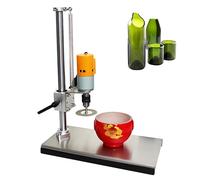 Kit de coupe de bouteille électrique en verre avec vitesse et hauteur réglables, comprend 4 lames abrasives pour couper des verres ronds ou carrés et des bouteilles en céramique