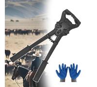 Kit de coupe de sabots pour soins équins, outils en alliage d'aluminium avec gants, idéal pour les agriculteurs et les médecins animaliers, facile à utiliser