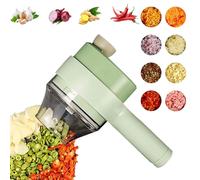 Kit de coupe-légumes électrique, 4 en 1, polyvalent Hachoir à légumes portatif