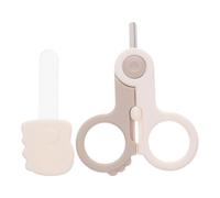Kit de Coupe-ongles Bébé -né, Sécurité, Précision, Confort | Abs, Acier Inoxydable, Tpe et Verre, Usage Maison, Beige, pour -nés et Tout-petits
