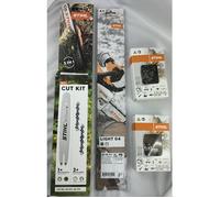 Cut Ensemble Nombre 5 Stihl 2 Chaînes Avec Barre pour Scie à Chaîne Ms 180 - 181