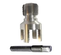Kit de coupe-tube double taille 1,27 cm et 1,9 cm en acier au carbone Tige hexagonale Convient pour perceuses électriques Tarauds en acier au carbone