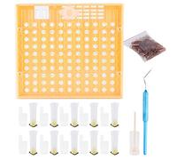 Kit de coupelles en Plastique pour Abeilles, système d'élevage de Reines, boîte de Culture, Cage à Reine, Outils d'apiculture, kit Complet d'élevage de Reines pour apiculteurs,