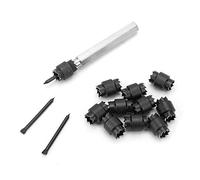 Kit de coupeur de points de soudure rotatif à double face en HSS 3/8 pouces, 13 pièces, outil d’extraction de forets de points de soudure rotatifs avec tige hexagonale pour la